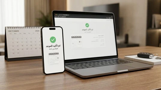 تأكيد موعد رخصة القيادة بعد إتمام الحجز
