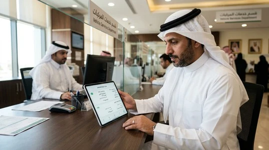 تحديث بيانات السيارة واللون المسجل بعد الفحص