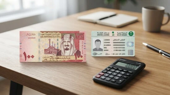 رسوم بدل فاقد رخصة القيادة 100 ريال سعودي